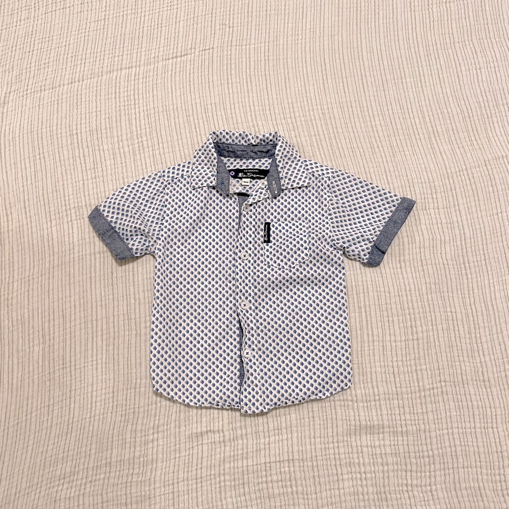 Ben Sherman Baby Pattern Button Up
